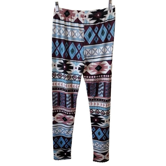 Lounge Pants Girls Large Unbranded Aztec Print - Picture 2 of 6